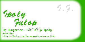 ipoly fulop business card